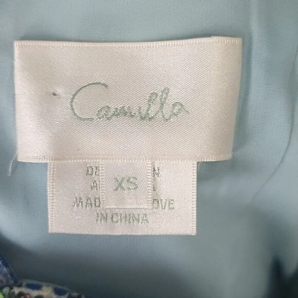 CAMILLA The Blue Market V Neck Fitted Dress Size XS b49 - Picture 13 of 16
